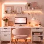 Chic Pink Study Table Ideas for a Cozy Desk Setup That Inspires Productivity
